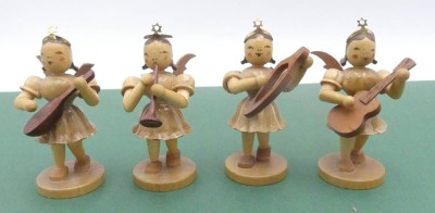 Auktion 360<br>4x Musikengel, H-6,5 cm, 3x Flügel beschädigt [1]