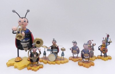 Auktion 360<br>7 tg. Käfer-Musikkapelle, H-17 und bis 7 cm 