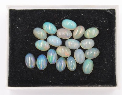 Auktion 367<br>19x div. Feueropale, zus. ca. 5,4ct [1]