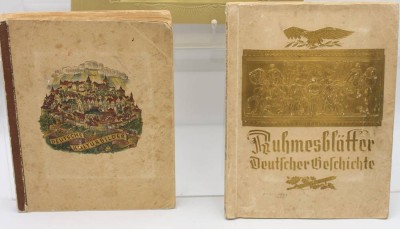 Auktion 360<br>2x div. Sammelalben, Deutsche Kulturbilder und Ruhmesblätter deutscher Geschichte, nicht komplett [1]