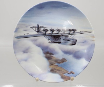 Auktion 360<br>Sammelteller, Do X auf Küstenflug, Bradex-Nr., D-19,5cm [1]