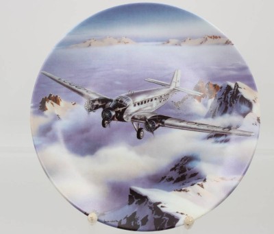 Auktion 360<br>Sammelteller, Ju 52 über den Alpen, Bradex-Nr., D-19,5cm [1]