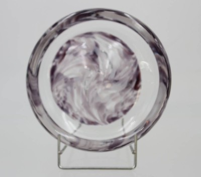 Auktion 360<br>Kunstglasschale, gemarkt 