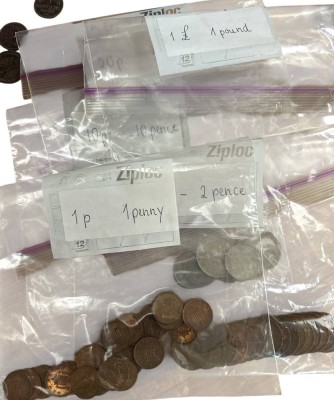 Auktion 360<br>Lot englischer Münzen bis 1 Pound in Tüten [1]