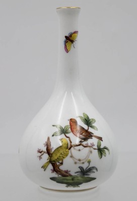 Auktion 360<br>kl. Keulenvase, Herend, Dekor Rothschild, ca. H-13cm [1]