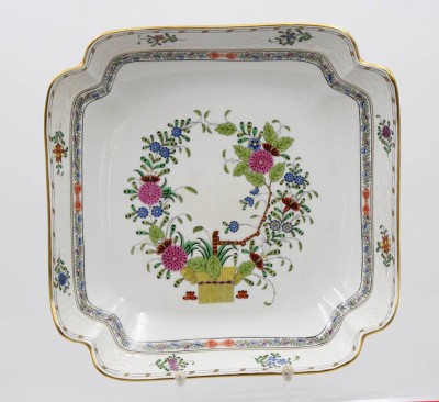 Auktion 360<br>gr. Schale, Herend, Indian Basket, sehr gute Erhaltung, H-6cm B-25,5cm [1]