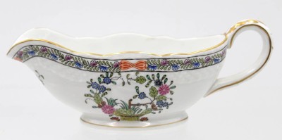 Auktion 360<br>Sauciere, Herend, Indian Basket, H-6,5cm L-18,5cm [1]