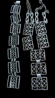 Auktion 360<br>massives Eisen-Collier mit passenden Armband [1]