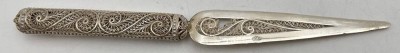 Auktion 361<br>Silber-Brieföffner, russ. Zolodniki Punze 