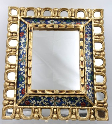 Auktion 361<br>Wandspiegel, Südamerika,  RG 43 x 37,5cm [1]