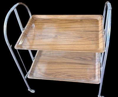 Auktion 361<br>Dinett Bremshey Servierwagen Barwagen klappbar Beistelltisch Teewagen 70er Jahre, Gebrauchsspuren [1]