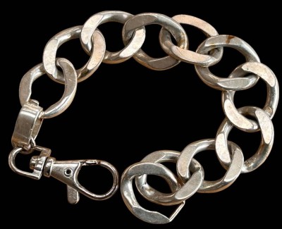 Auktion 361<br>massives Silber-925- Herrenarmband, L-22 cm, ca. 70 gr. [1]