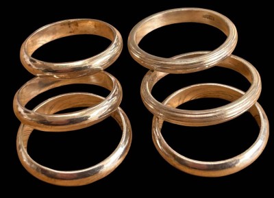 Auktion 361<br>6x div. Silberringe,-800-  Freundschaftsringe ohne Steine,  zus. 18,4 gr.ungetragene Neuware aus Geschäftsauflösung, wie folgende Ringe ebenfalls [1]