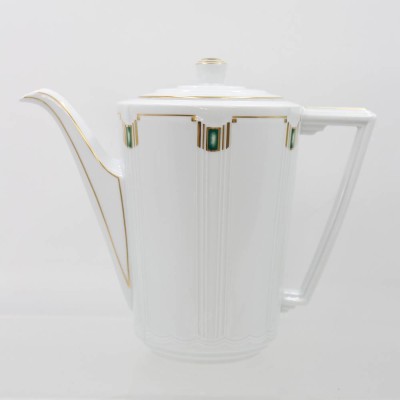 Auktion 361<br>Kaffeekanne, Fürstenberg, Serie Maryland grün, ca. H-20cm [1]