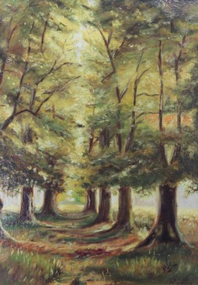 Auktion 361<br>Rupp, Landschaft, Öl/Hartfaser, gerahmt, RG 44,5 x 34cm [1]