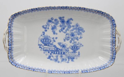 Auktion 361<br>Schale, Rosslau, China Blau, H-5,5cm B-31,5cm [1]