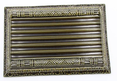 Auktion 361<br>Ablage für Spargel, um 1900, grüne Glasur, 14,5 x 21cm [1]