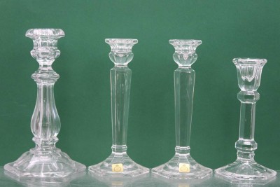 Auktion 361<br>4x Leuchter, Kristall, ca. H-22cm [1]