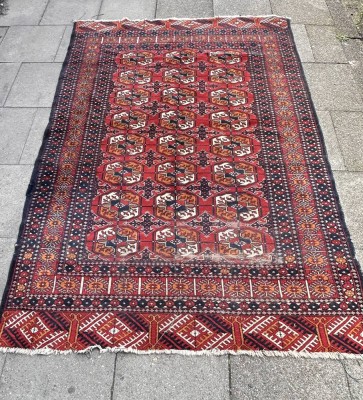 Auktion 361<br>dünner Orient-Läufer, älter, 180x120 cm [1]