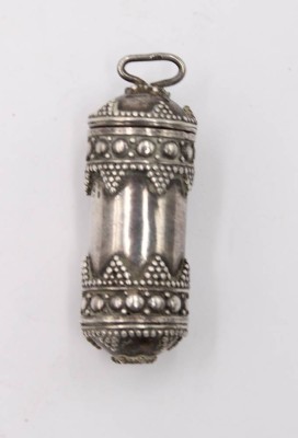 Auktion 361<br>runder kl. Anhänger/Dose, wohl religiös, 925er Silber, 9,2gr., L-3,8cm [1]