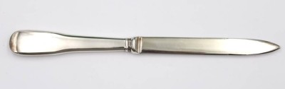 Auktion 361<br>Brieföffner, Silbergriff (gepr.), L-19,5cm [1]