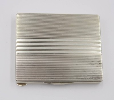 Auktion 361<br>900er Silber-Zigarettenetui, innen Datierung 16.4.953, 137,4gr., H-1,2cm B-7,5cm T-9cm [1]