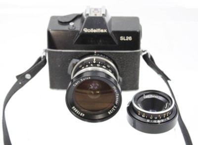 Auktion 361<br>Fotoapparat, Rolleiflex SL-26, anbei 2 Carl Zeiss Objektive, Pro-Tessar 3.2/28 und Tessar 2,8/40 [1]