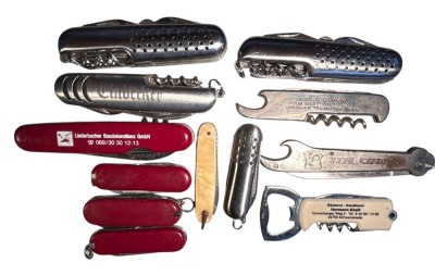 Auktion 361<br>12x div. Taschenmesser, tw. mit Werbung [1]