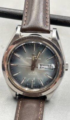 Auktion 361<br>Dugena-Matic Automatik-Herrenuhr, 25 Rubis, Swiss, Werk läuft, 70-er J. [1]