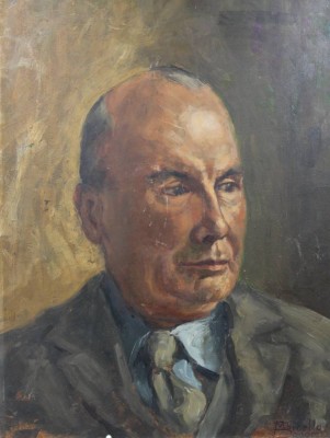 Auktion 361<br>Marcelo Bonome, Herrenportrait, Öl/Hartfaser, ungerahmt, 40 x 30cm [1]