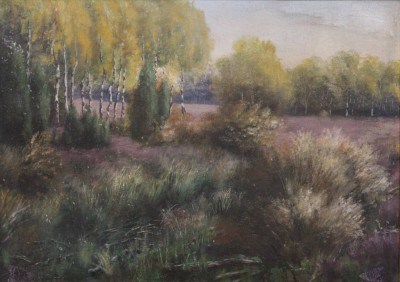 Auktion 361<br>W.Meyer Cassel, Heidelandschaft, Öl/Leinwand, schön gerahmt, RG 51 x 63cm [1]