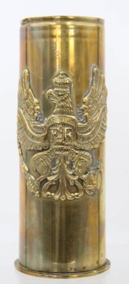 Auktion 361<br>Granat-Hülse, aufgesetzter Preussen-Adler, ca. H-23cmn [1]