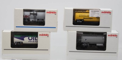 Auktion 361<br>4x div. Tankwagen, Märklin, H0, je OVP [1]
