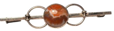 Auktion 361<br>Silbernadel-900- mit Achat, B-6,2 cm, 4,8 gr [1]