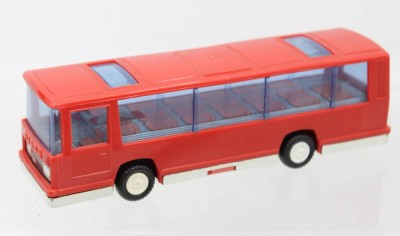 Auktion 361<br>DDR-Bus, Bison, Blech/Kunststoff, Schwungradantrieb, H-5,5cm L-19cm [1]