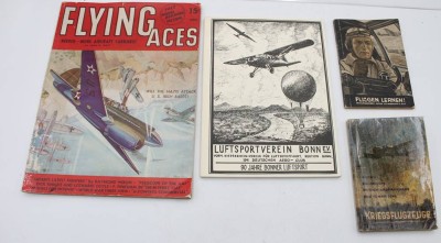 Auktion 361<br>4x Hefte über Luftfahrt, ab ca. 1928 bis 1996 [1]