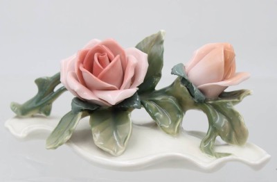 Auktion 361<br>Tischblüten, ENS, Volkstedt, ca. H-6,cm B-16cm [1]