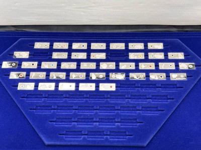 Auktion 361<br>Kasten mit Sibermedaillen 