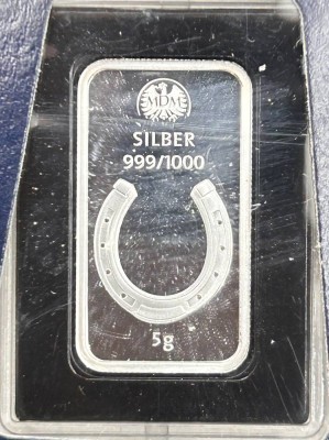Auktion 361<br>Silberbarren 5 gr., S-999- boxed [1]