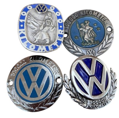 Auktion 361<br>4x VW Plaketten 100.000km [1]