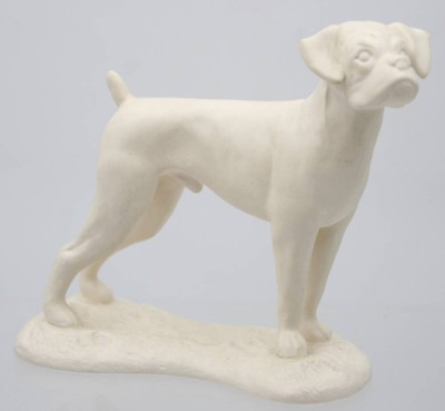 Auktion 361<br>Eine Figur eines Boxer-Hundes von Goebel . [1]