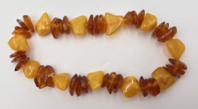 Auktion 361<br>2-farbiges Bernstein-Zugarmband, 8 gr [1]