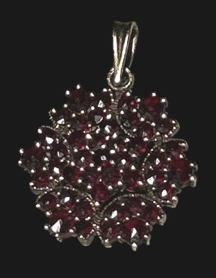 Auktion 362<br>Granatanhänger Silber-830- 