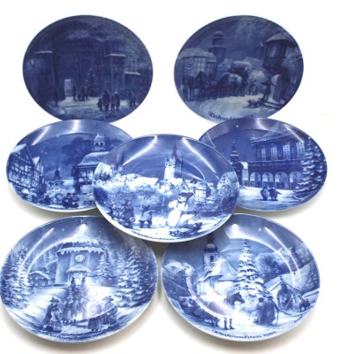 Auktion 362<br>14x Weihnachtsteller, Berlin Design, versch. Jahrgänge, ca. D-18,5cm [1]