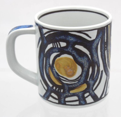 Auktion 362<br>Jahresbecher, Royal Copenhagen Fajance, 1979, Boden mit Silberplatte, ca. H-11,5cm [1]