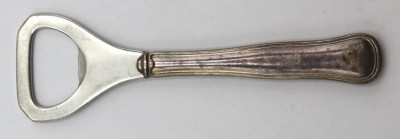 Auktion <br>Flaschenöffner, Silbergriff, Dänemark 1961, COHR, Gebrauchsspuren, L-13cm [1]