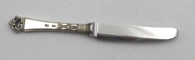Auktion 362<br>kl. Messer, Silbergriff, Dänemark 1946, L-12cm [1]