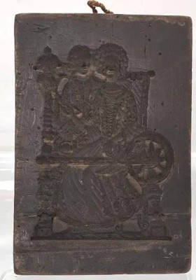 Auktion 362<br>altes Wachs-Model, 19x13,5 cm [1]