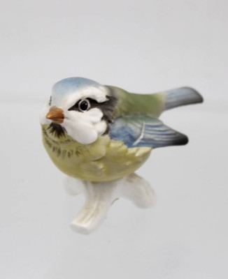 Auktion 362<br>Vogelfigur, Goebel, Blaumeise, bemalt, ca. H-7cm [1]