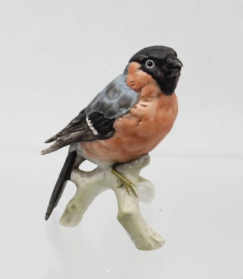 Auktion 362<br>Vogelfigur, Goebel, Dompfaff, bemalt, ca. H-11cm [1]